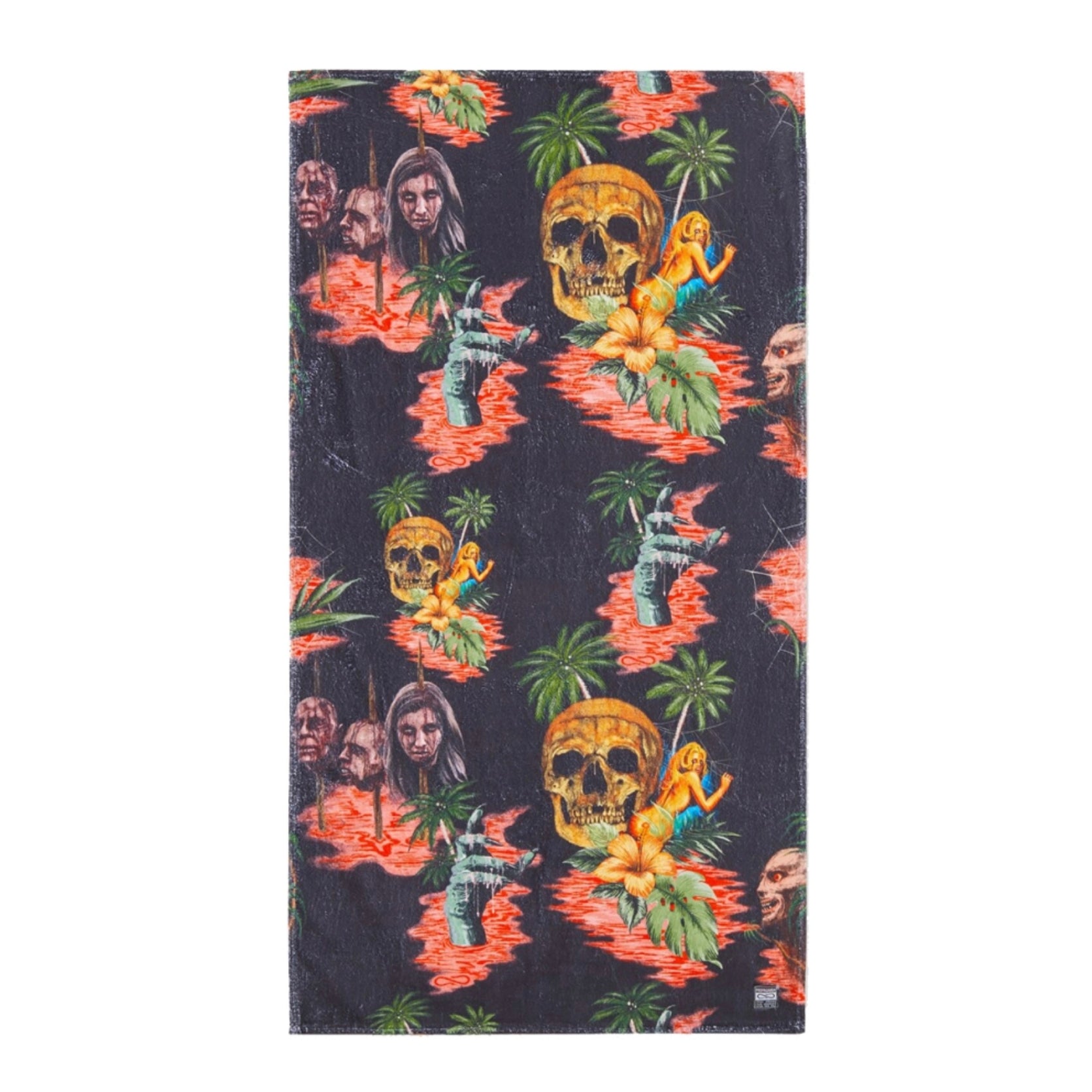 Asciugamano Uomo Cannibal Beachtowel Black/multi 24SSPRAC348