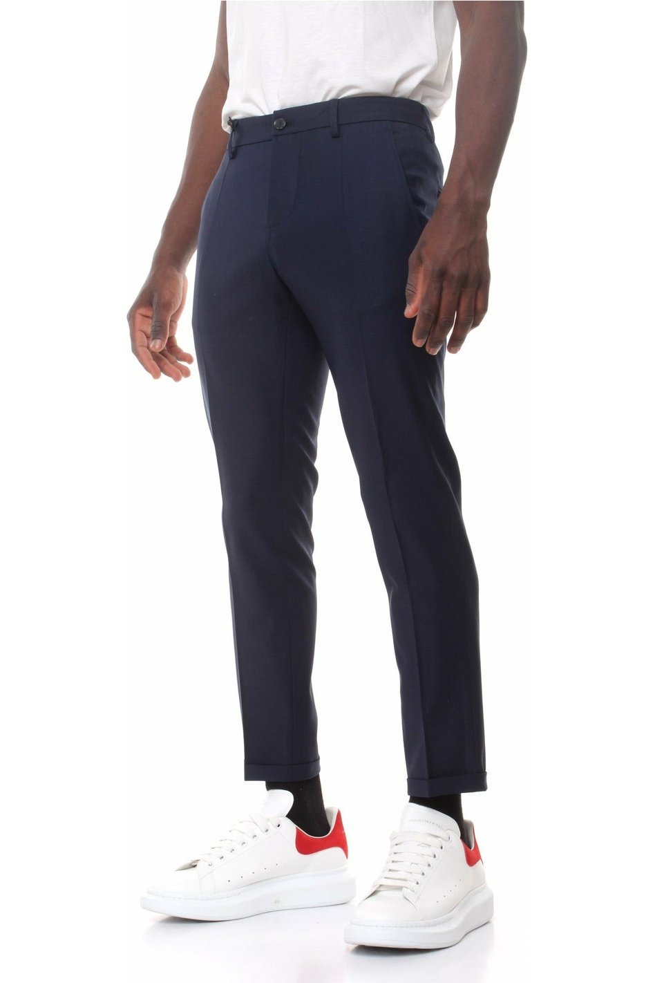 PATRIZIAPEPE 5PA429 / A1WK trousers with French pockets and turn-up on the bottom