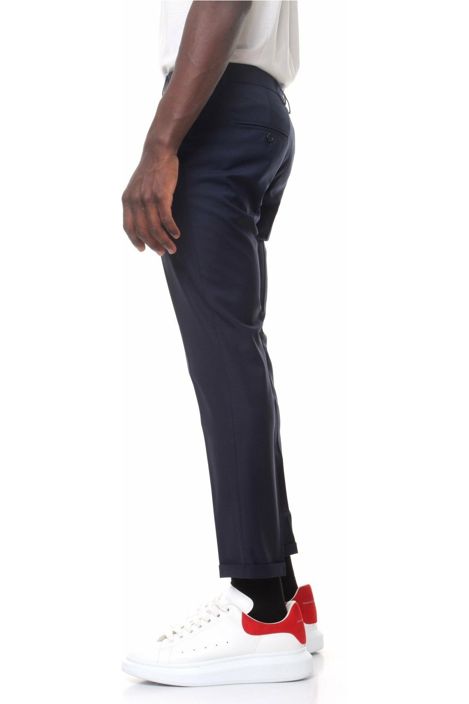 PATRIZIAPEPE 5PA429 / A1WK trousers with French pockets and turn-up on the bottom