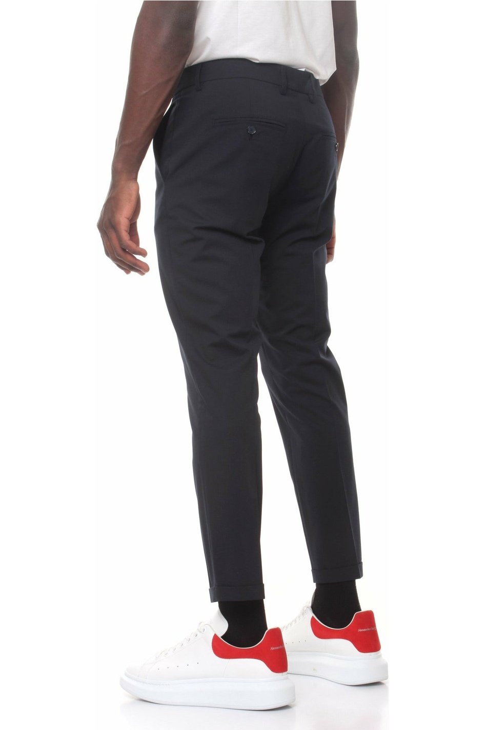 PATRIZIAPEPE 5PA429 / A1WK trousers with French pockets and turn-up on the bottom