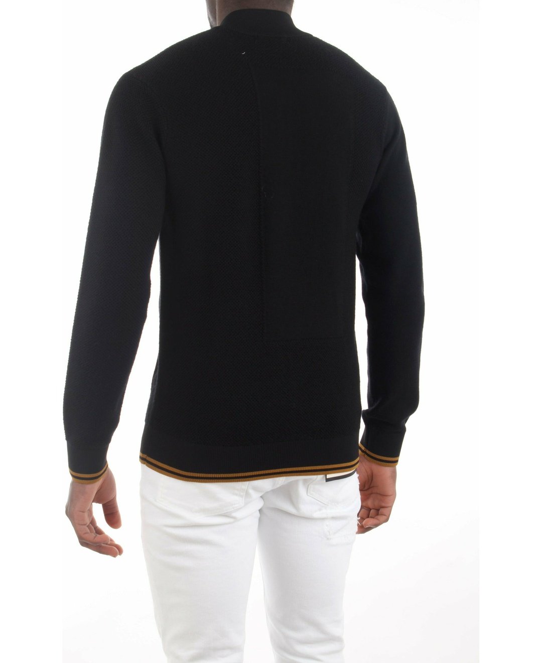 Fred Perry K2556 cardigan con zip e dettagli a contrasto