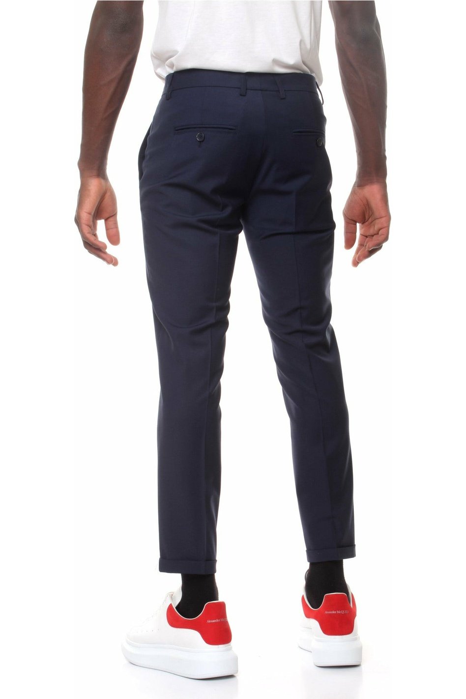 PATRIZIAPEPE 5PA429 / A1WK trousers with French pockets and turn-up on the bottom