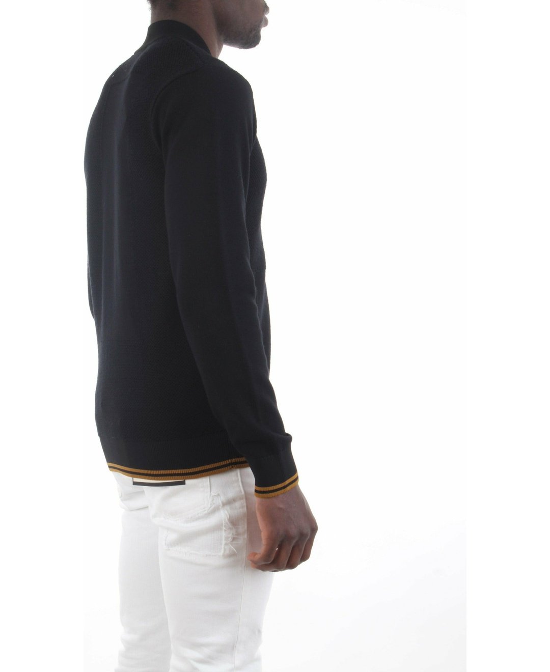 Fred Perry K2556 cardigan con zip e dettagli a contrasto