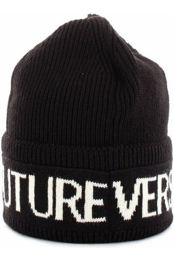 Versace Jeans Couture 71YAZK40-ZG020 cappellino beanie con logo a contrasto