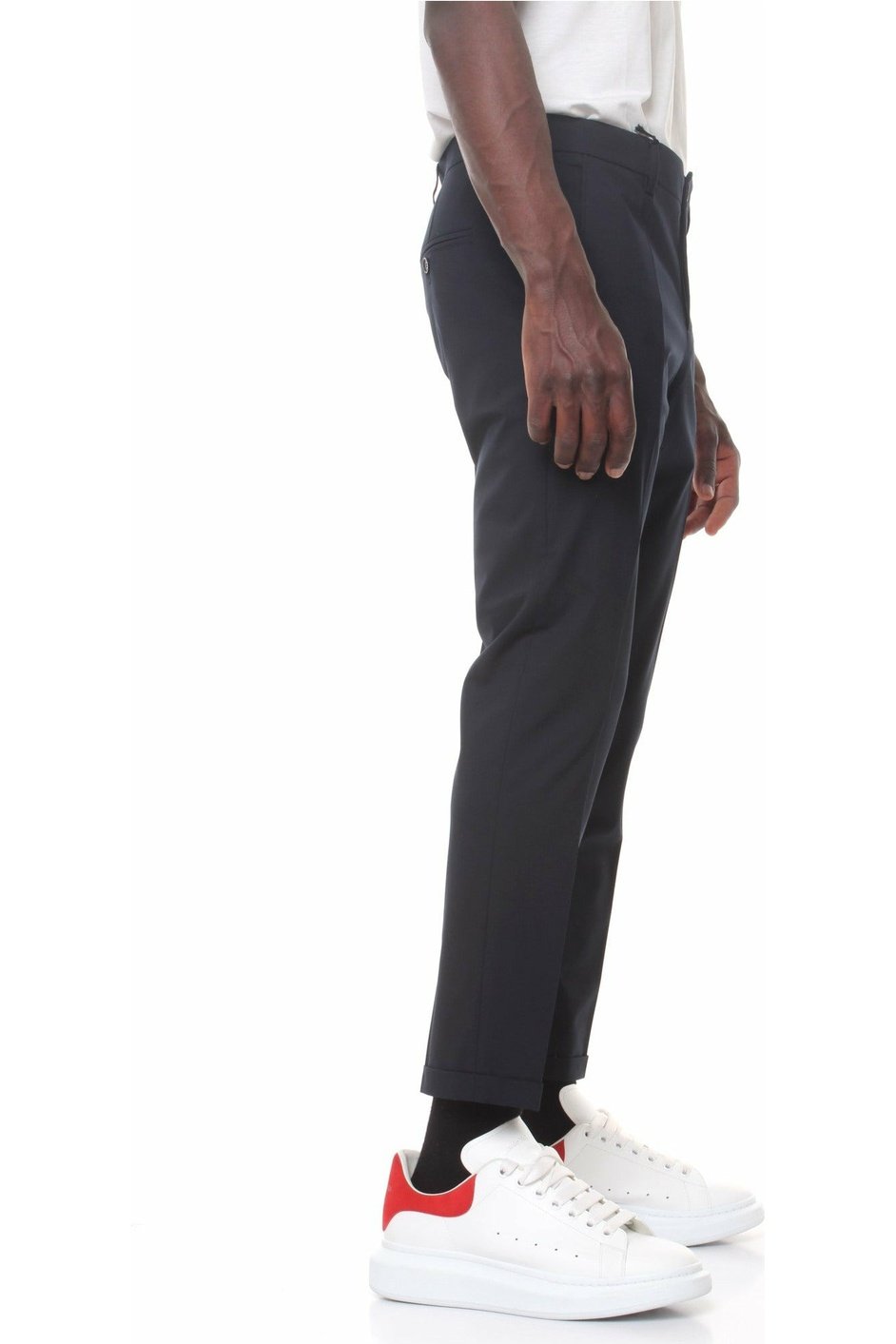 PATRIZIAPEPE 5PA429 / A1WK trousers with French pockets and turn-up on the bottom