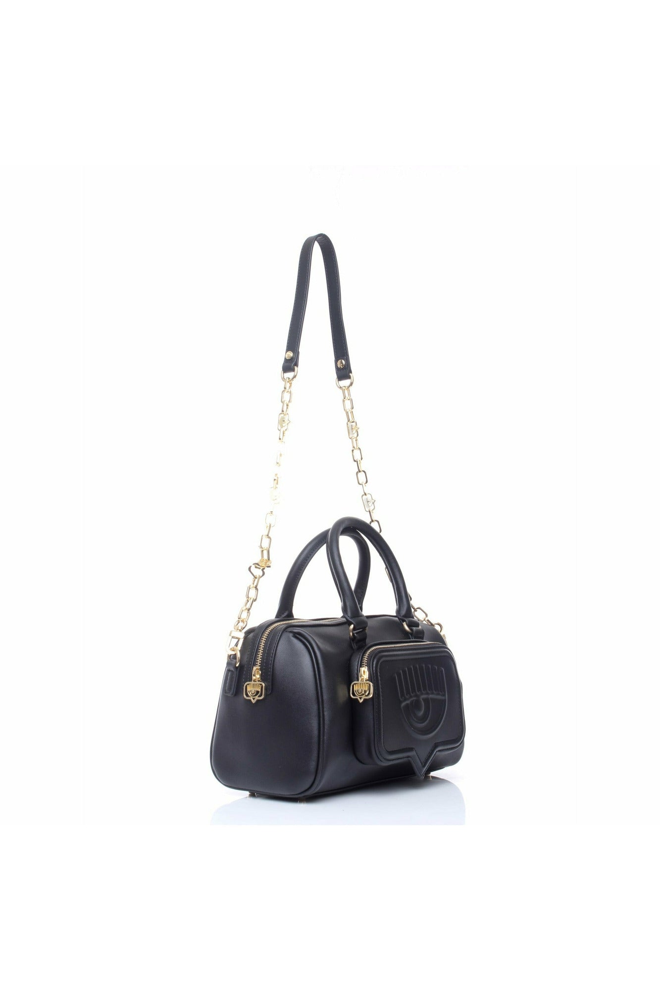 CHIARAFERRAGNI 72SB4BF6-ZS132 borsa bauletto con tracolla con catena rimovibile e logo frontale