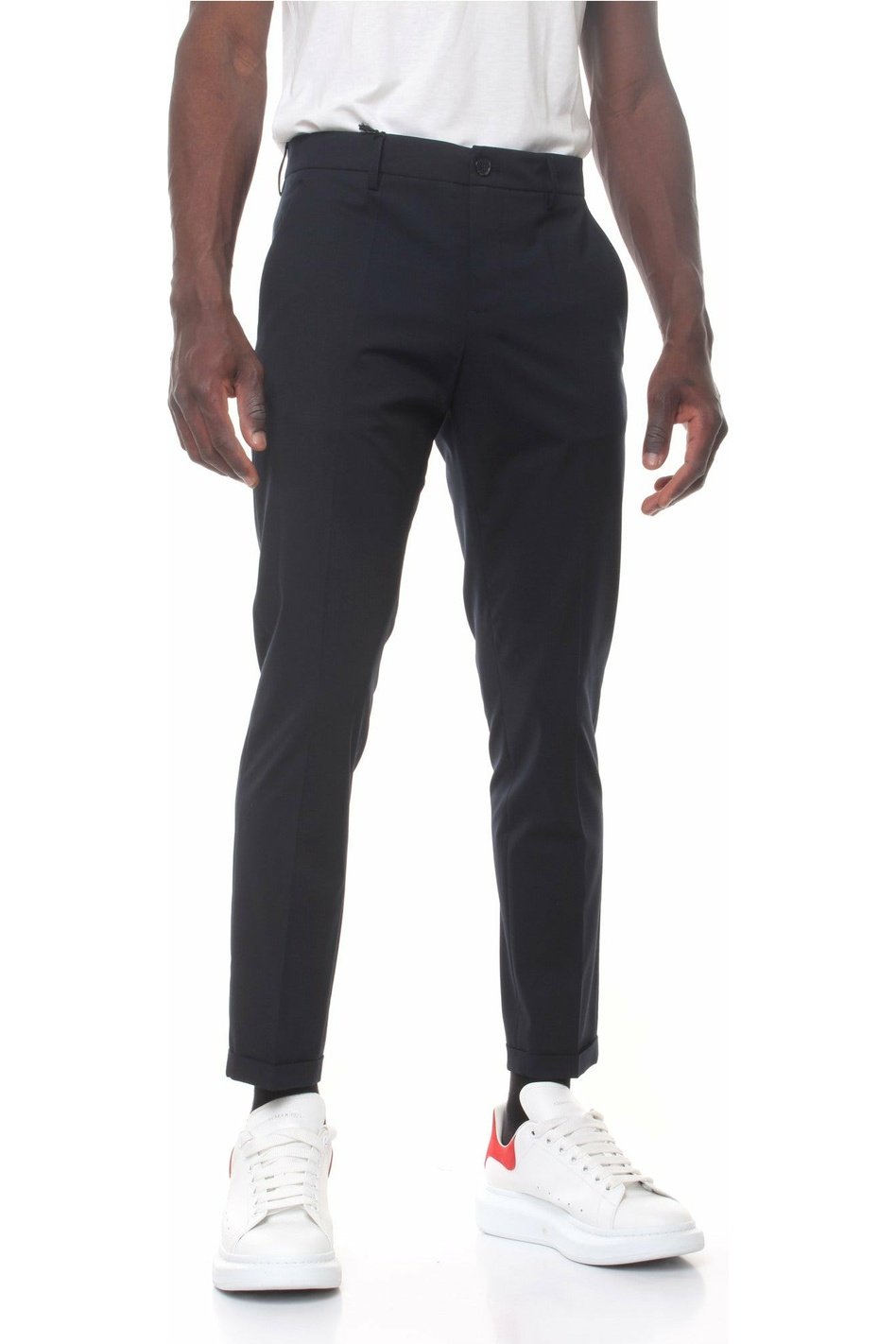 PATRIZIAPEPE 5PA429 / A1WK trousers with French pockets and turn-up on the bottom