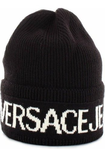 Versace Jeans Couture 71YAZK40-ZG020 cappellino beanie con logo a contrasto