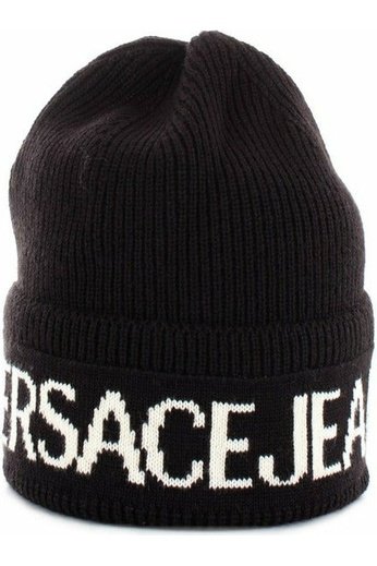 Versace Jeans Couture 71YAZK40-ZG020 cappellino beanie con logo a contrasto